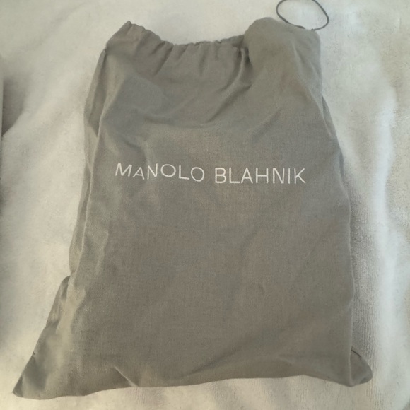 Manolo Blahnik Black Heels with Crystal Embellishment - Picture 11 of 13